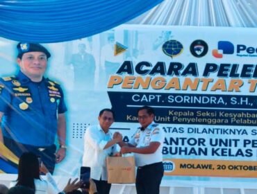 Capt. Sorindra resmi mengemban tugas Kepala KUPP Kelas III Bungku. Foto: Istimewa