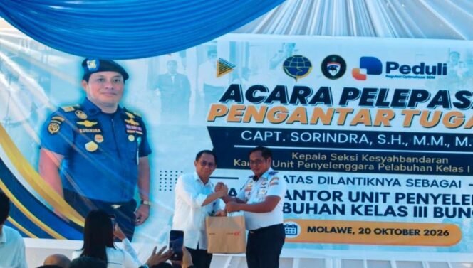 
 Capt. Sorindra resmi mengemban tugas Kepala KUPP Kelas III Bungku. Foto: Istimewa