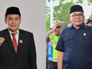 Moh Iksanuddin Makmun, S.H., M.H, (kiri) praktisi hukum sekaligus mantan anggota DPRD Muna dan Ketua DPRD Sultra, La Ode Tariala. Foto: Istimewa