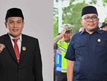 Moh Iksanuddin Makmun, S.H., M.H, (kiri) praktisi hukum sekaligus mantan anggota DPRD Muna dan Ketua DPRD Sultra, La Ode Tariala. Foto: Istimewa