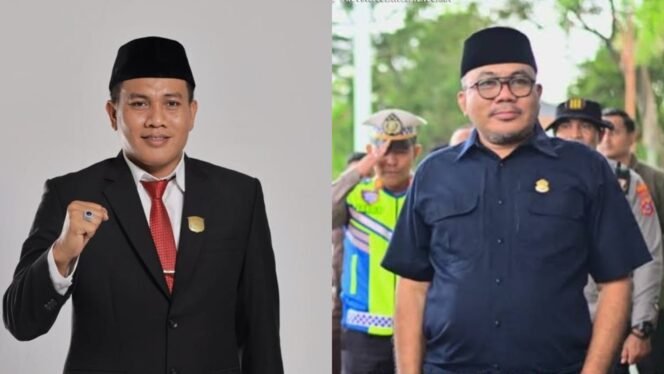 
 Moh Iksanuddin Makmun, S.H., M.H, (kiri) praktisi hukum sekaligus mantan anggota DPRD Muna dan Ketua DPRD Sultra, La Ode Tariala. Foto: Istimewa