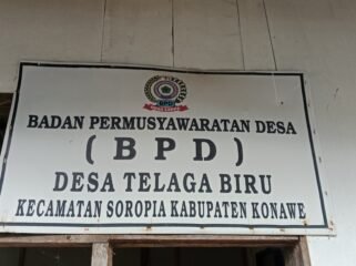 Ketua BPD Telaga Biru, Kecamatan Soropia, Kabupaten Konawe terlibat dugaan pembalalakan liar di kawasan Tahura Nipa-Nipa. Foto: Penafaktual.com