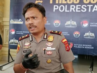 Kasat Reskrim Polresta Kendari, Kompol Welliwanto Malau. Foto:Penafaktual.com
